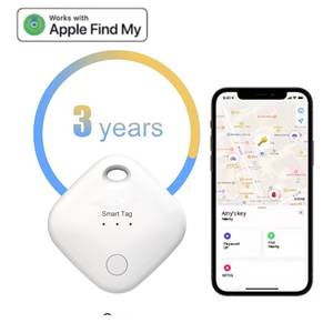 新的3年待机MFi智能标签查找我的标签空气标签全球定位系统跟踪器全球定位器查找器钥匙钱包儿童包空气标签跟踪器 - Product Image 1