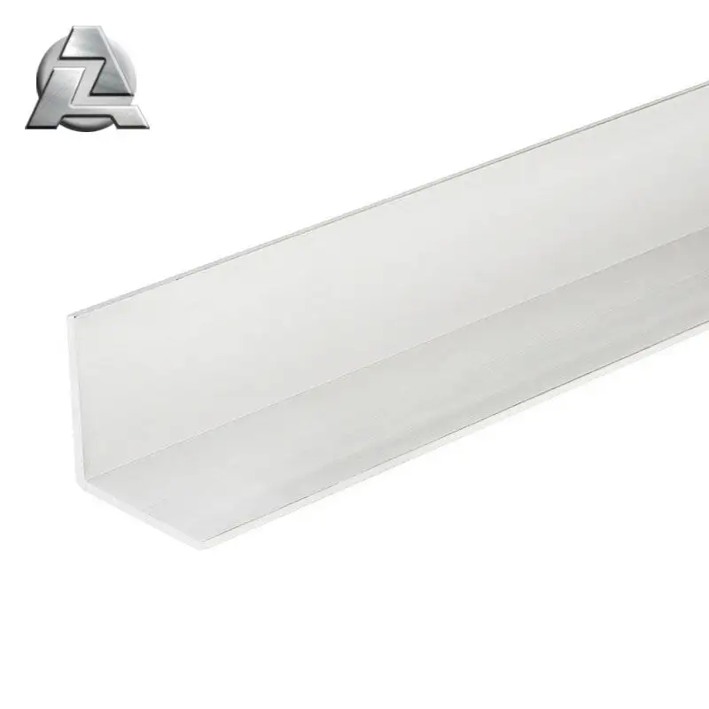 Costruzione argento anodizzato 6061 t6 metallo estruso lega di alluminio angolo a forma di l barre di angolo