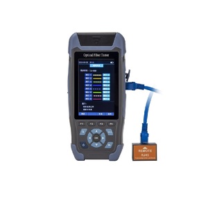 SC FC ตัวเชื่อมต่อ OTDR 9 In 1,เครื่องทดสอบไฟเบอร์มัลติฟังก์ชัน24dB VFL OLS OPM Event Map RJ45เครื่องทดสอบสายเคเบิลอีเธอร์เน็ตเครื่องติดตามมินิ OTDR - Product Image 4