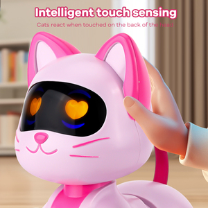 Zhorya Smart <strong>Remote</strong> <strong>Control</strong> Cat Programmable Electronic Toy Head Touch Sensing Dancing Music Lighting RC <strong>Robot</strong> Pet Toys - Product Image 4