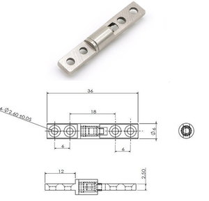 Ma sát nhỏ mô-men xoắn không đổi bản lề bất kỳ vị trí dừng điều khiển Bản lề dừng lại ở góc ngẫu nhiên 4x27mm - Product Image 6
