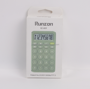 Promotion benutzer definierte Logo Druckerei Finanz funktions tische Rechner 8-stellige Solar Pocket able Kosten rechner - Product Image 6