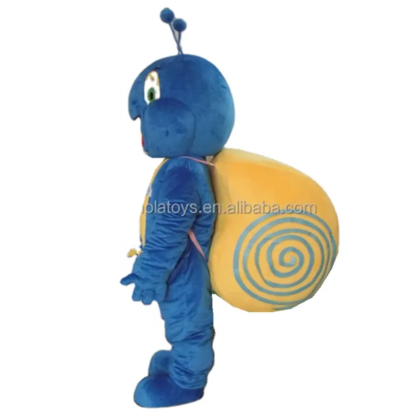Hola mavi yetişkin salyangoz kostüm/hayvan maskot kostüm