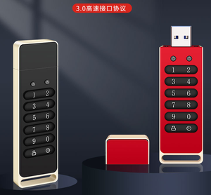 Venta caliente precio de fábrica 32GB 256-bit unidad USB encriptada contraseña unidad Flash segura USB3.0 U disco unidad Flash de seguridad - Product Image 2