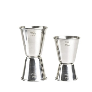 15/30ml 20/40ml rulo kenar çift taraflı paslanmaz çelik Bar araçları Jigger - Product Image 1