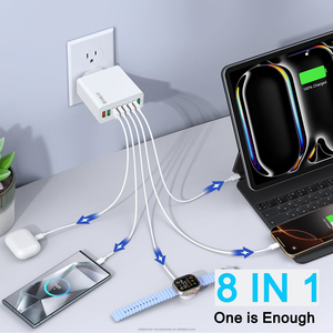 USB çok portlu hızlı şarj PD duvar cep telefonu adaptörü 8 Port cep telefonu adaptörü şarj Laptop için uyumlu - Product Image 3