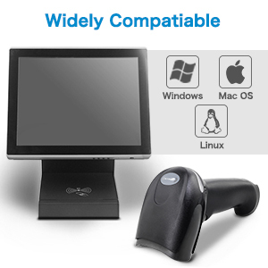 NETUM F16 1D 2D Lector de código de barras QR de mano con cable/Imager (PDF417, QR, Data Matrix) con cable USB para computadora PC - Product Image 2