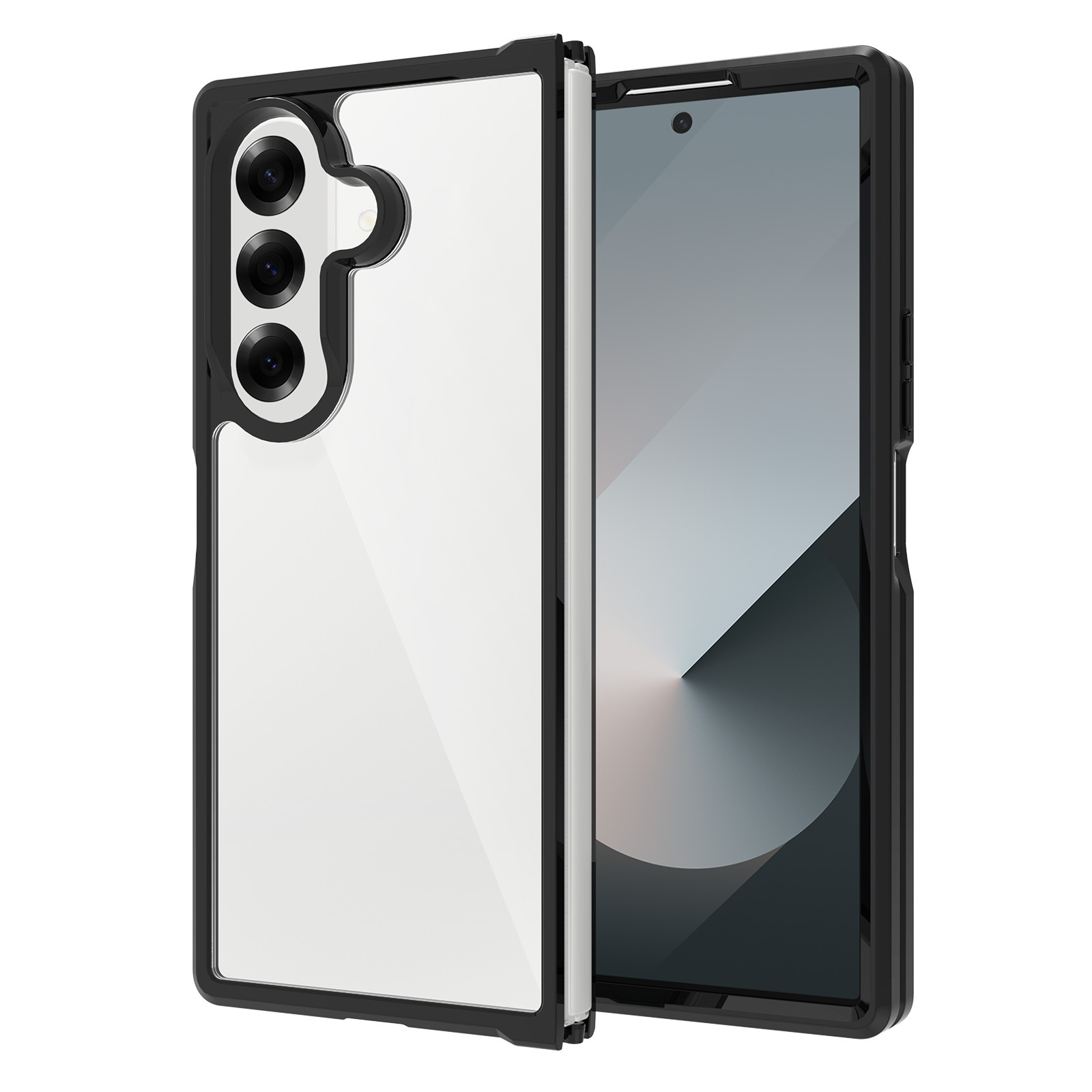 Clear Back / Black TPU Border