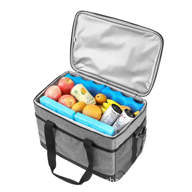 Alüminyum folyo yalıtım take-out buzdolabında buz paketi açık piknik taşınabilir soğutucu kutu taşınabilir yalıtım çantası