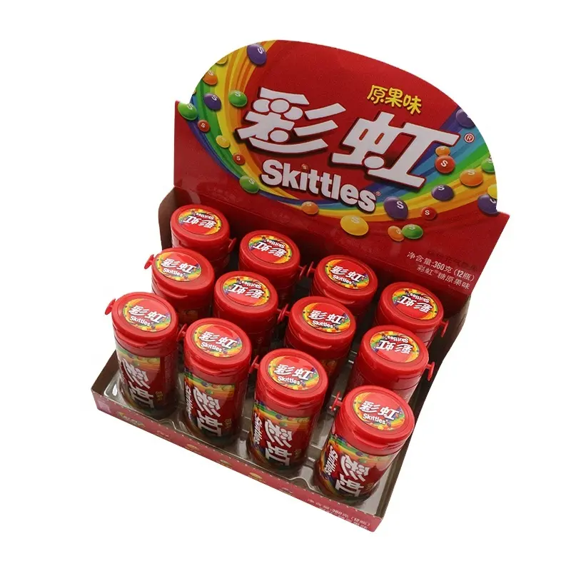 थोक मूल्य रंगीन कैंडी मिठाई 30 ग्राम चीनी भोजन 12 बैग पैकेजिंग बाल खिलौने कैंडी