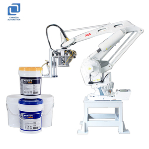 Paletizador de brazo robótico automático de bajo costo, máquina de paletización robótica de carga y descarga para cajas de cartón, bolsas