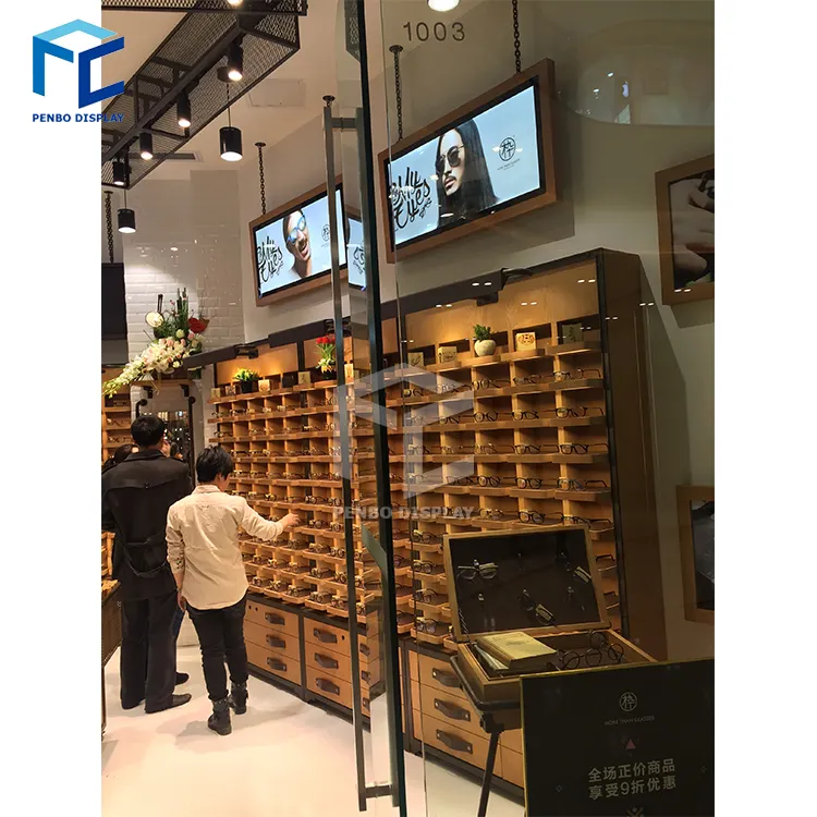 Interior Design Eyewear Display Rod Glass Stand Optical Shop Furniture