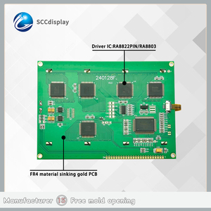 COB TP STN Módulo LCD amarillo Fuente de alimentación de 5,0 V Pantalla gráfica grande Resolución de 240x12 RA8822PIN Pantalla táctil gráfica Lcd - Product Image 3