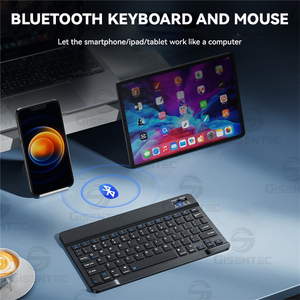 Teclado inalámbrico BT de 10 pulgadas y 7 pulgadas para teléfono móvil, tableta, ordenador, tiempo de trabajo prolongado, teclado inalámbrico - Product Image 6