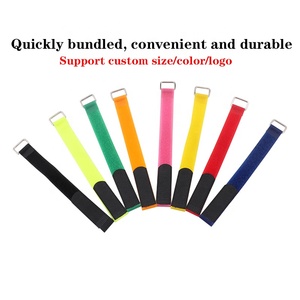 Multipurpose <strong>Custom</strong> Velcroes <strong>Strap</strong> Drone Battery Bike <strong>Straps</strong> Black <strong>Hook</strong> and <strong>Loop</strong> <strong>Strap</strong> <strong>With</strong> Logo Printing - Product Image 2
