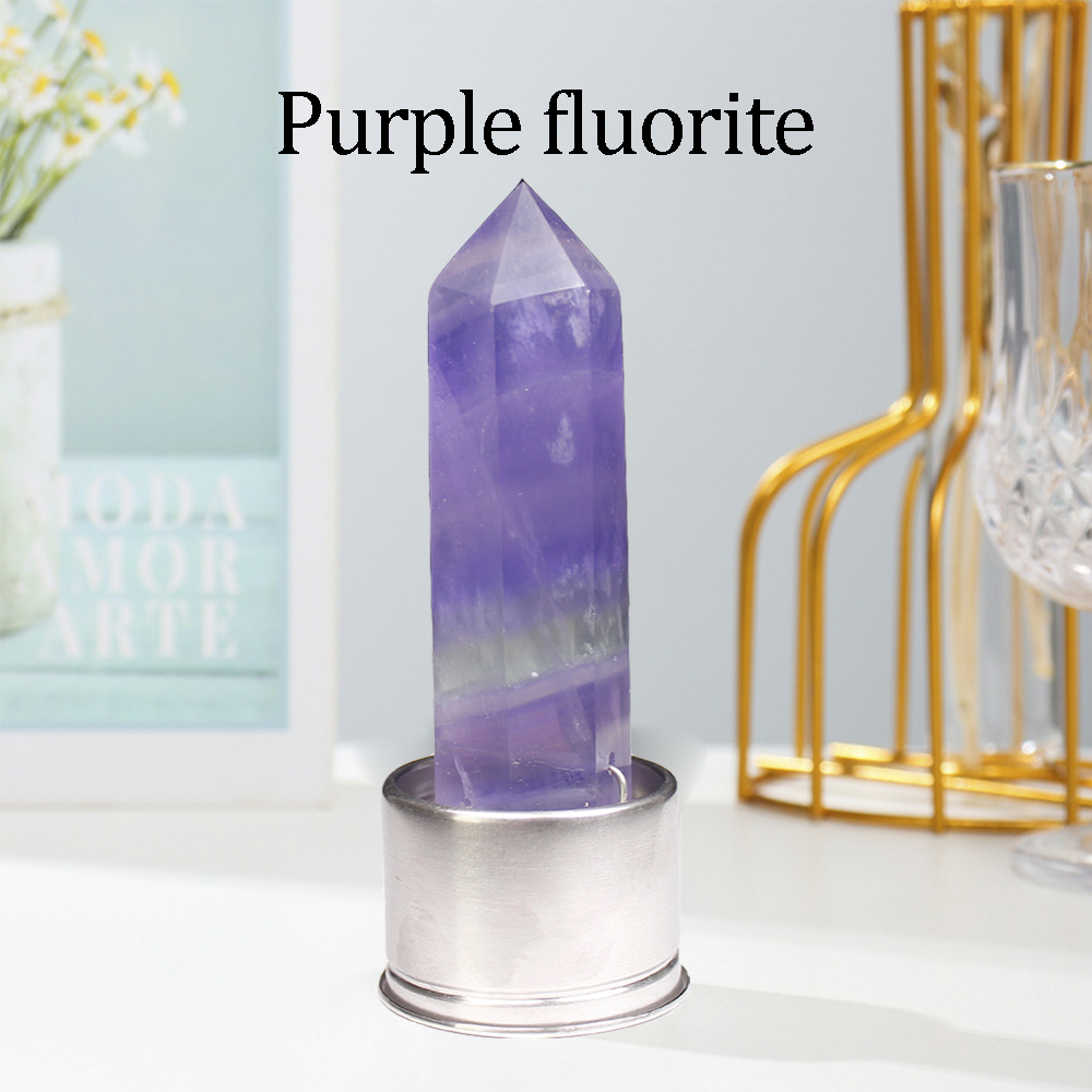 Fluorite pourpre avec bouteille