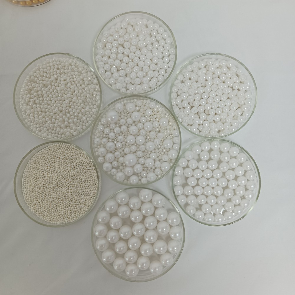 White beads