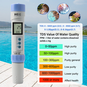 <strong>HM</strong> Digital COM100 Waterproof IP67 TDS Meter 3 in 1 EC / TDS / Temp Multifunctional Water Quality <strong>Tester</strong> - Product Image 3