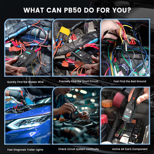 Ancel PB50 Automotive <strong>Circuit</strong> <strong>Tester</strong> 12V 24V Power <strong>Circuit</strong> Probe Kit Electrical Diagnostic Tool Digital Voltage Short Finder - Product Image 4