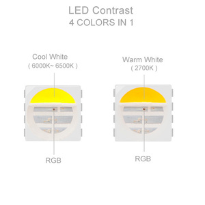 WS2814 12V 24V Led şerit işık 4 in 1 piksel WS2811 RGBWW RGBCW adreslenebilir Led şerit ışıkları - Product Image 4