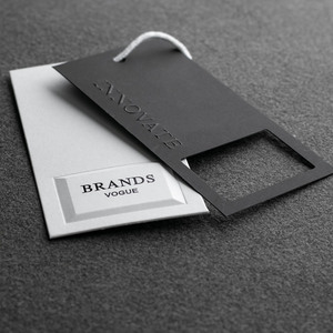 China <strong>Custom</strong> Design Printing Name Logo Paper Garment Hangtag Labels Clothing Hang <strong>Tags</strong> With <strong>String</strong> - Product Image 4