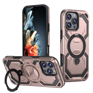 GSCASE新款TPU PC 2合1组合无线充电强吸支架手机外壳，适用于iPhone 16 16 Pro Max - Product Image 1