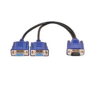 Vga One To Two Wire 3 6 Cable de pantalla dividida para computadora VGA One Drag Two Monitor Video HD Cable 1 a 2