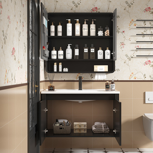 Kết hợp Vanity sơn mài hiện đại với Gương LED và hiệu quả tổ chức cho phòng tắm và phòng ngủ không lộn xộn - Product Image 4