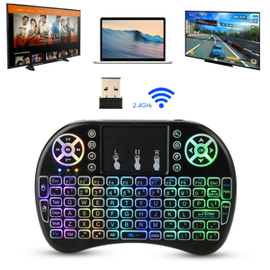 7色背光i8迷你无线键盘2.4千兆赫英语俄罗斯7色空气鼠标，带触摸板 - Product Image 5