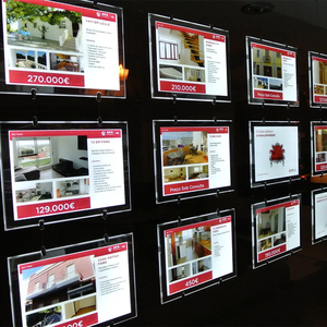 Nhà Máy Giá A4 LED Áp phích khung LED cạnh-lit pha lê hình ảnh khung quảng cáo ánh sáng Hộp - Product Image 5