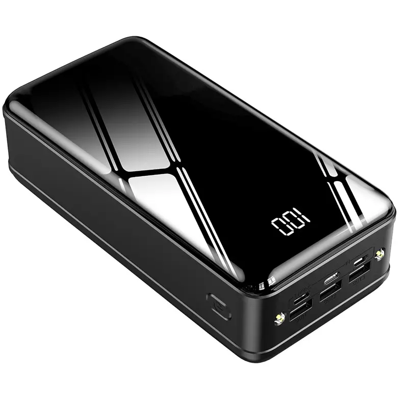 Logo OEM 50000 mah veloce ricarica grande capacità power bank può essere riciclato più di 500 volte specchietto portatile power bank