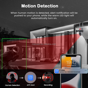 2024 Neue vier Objektive Drahtlose WiFi Smart Home Video überwachung PTZ IP-Kamera 360 CCTV WiFi-Überwachungs kamera für den Außenbereich