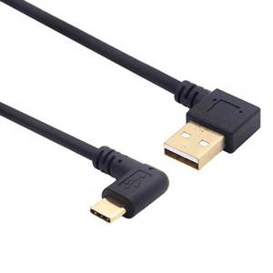 Can tell USB左直角3.0 C型公到左角USB a型2.0公快速充电和数据同步电缆 - Product Image 3