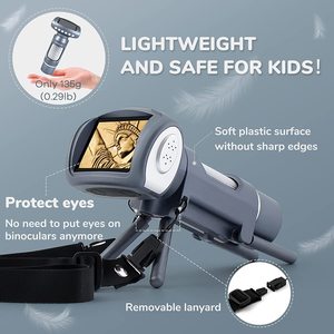 Portable <strong>Microscope</strong> Kit for Kids 2&quot; LCD Kids <strong>Microscope</strong> <strong>with</strong> Prepared Slides, Windows PC Compatible, STEM Educational Toys for - Product Image 2