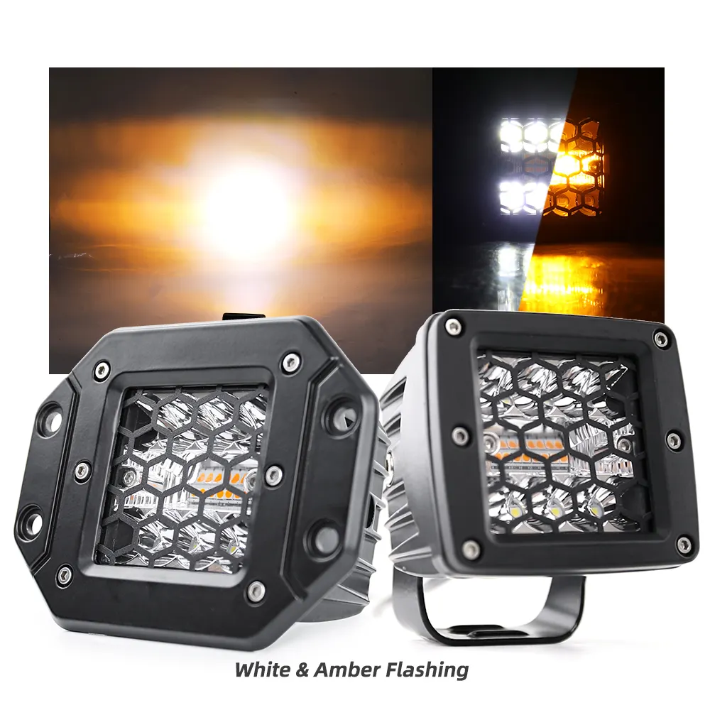 LED luce da lavoro 3 pollici 24W ad alta luminosità lampada da lavoro a LED off road 4x4 4WD auto SUV ATV moto