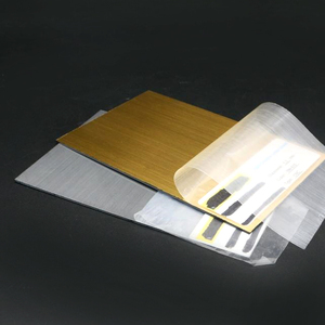 高品質高光沢0.8mm 1mm ABSシートCNCレーザーゴールドデザイン - Product Image 1