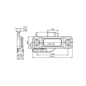 Americano Estilo Pestillo Para Ventanas US Style Reliable Plastic <strong>Window</strong> <strong>Sash</strong> Sweep Lock 31621 - Product Image 6