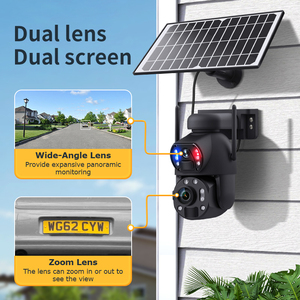 36x optik Zoom 6MP Uhd açık 4g güneş kamera pil çift Lens ile 360 Ptz Ip Wifi akıllı güvenlik düşük güç güneş kamera - Product Image 4