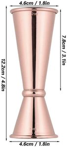 304 paslanmaz çelik Bar Jigger 10ml 20ml 30ml özel çift kokteyl Jigger ölçek işareti ile ölçüm kokteyl Jigger - Product Image 5