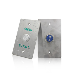 12V interruttore di rilascio della porta pulsante di uscita normale interruttore aperto in lega di alluminio uscita pulsante sistema di controllo di accesso a pulsante - Product Image 2