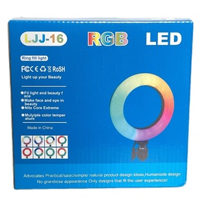 Tiktok <span class=keywords><strong>Led</strong></span>写真用の多用途6インチ右ライトリングライトrgbサークルフィル<span class=keywords><strong>Led</strong></span> Selfieリングライトランプメイク用