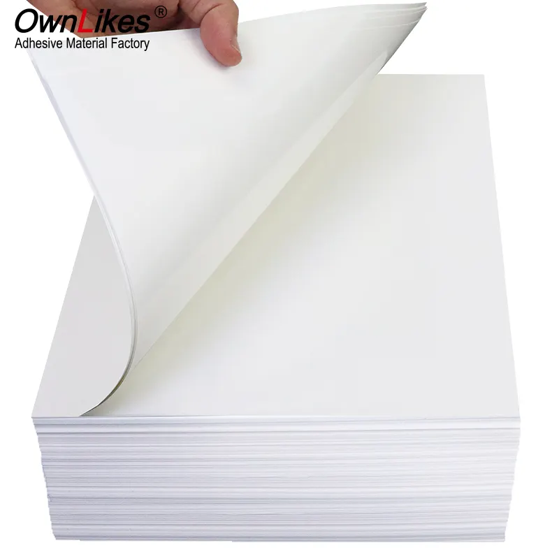 Carta adesiva autoadesiva 2024 per stampante a getto d'inchiostro adesivo carta A4 lucida