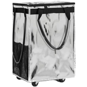 Biểu Tượng Tùy Chỉnh Xe Đẩy Phong Cách Không Thấm Nước PP Hàng Tạp Hóa Lưu Trữ Du Lịch Tái Sử Dụng Mua Sắm Túi Với Bánh Xe - Product Image 1