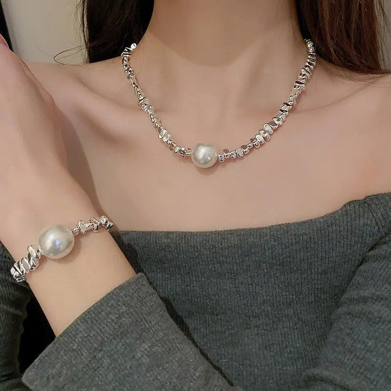 Модное многослойное жемчужное ожерелье для ювелирных изделий производитель Китай оптом N23056