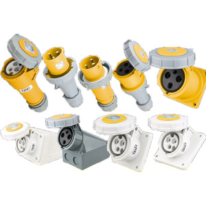 Industrial <strong>Socket</strong> Connector ZZ0332 2P+E 63A 100~130V IP67 Three Pin Power Plug <strong>Socket</strong> - Product Image 6