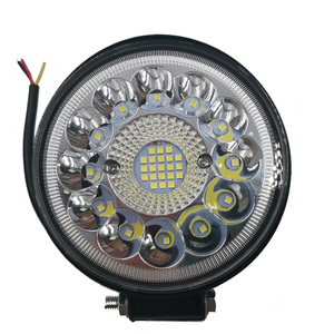4インチLEDハイローワークライトカーLED大視野ラウンドライト33LED99Wワークライトオートバイ小型スポットライト - Product Image 1