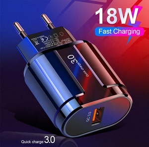 EU Super Fast <strong>Charger</strong> QC 3.0 Usb Phone <strong>Charger</strong> Mobile Multi Phone Wall <strong>Charger</strong> QC3.0 18W US Plug Picture Color 5V 1 X USB 2A FMC - Product Image 4