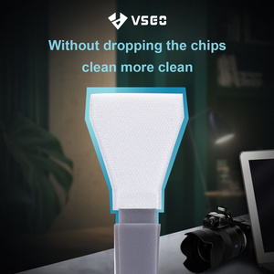 Swab แผ่นทำความสะอาดเซ็นเซอร์ VSGO VS-S02E,สำหรับกล้อง Dslr ผ้าไมโครไฟเบอร์ APS-C ขนาด16มม. X 10ชิ้น + เซนเซอร์ทำความสะอาด10มล. - Product Image 4