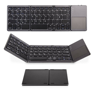 Miniteclado inalámbrico plegable con panel táctil para tableta, teclado portátil recargable con Bluetooth, para Android, Windows y PC - Product Image 1