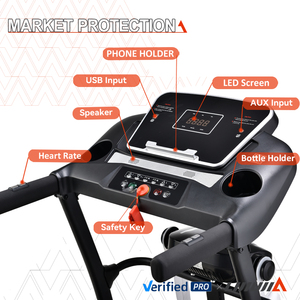 Lijiujia elettrico pieghevole macchina da corsa <span class=keywords><strong>LCD</strong></span> monitor 3 livelli di inclinazione manuale intelligente tapis roulant